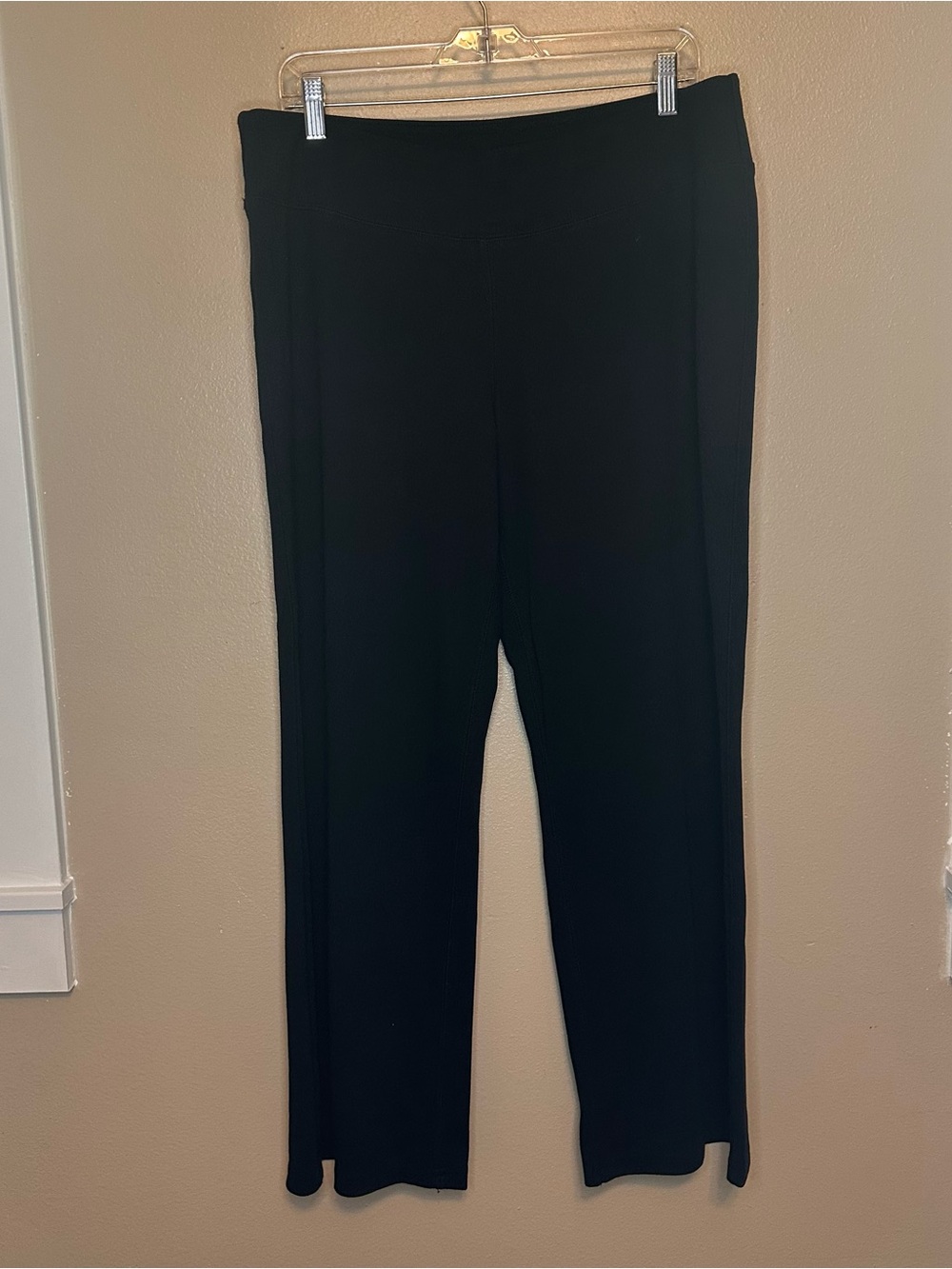 Fashion Bug Black Wide-Leg Pull-On Yoga Pants